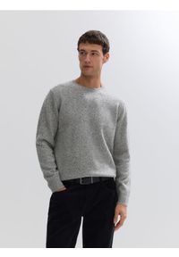 Reserved - Sweter z wełną - jasnoszary. Kolor: szary. Materiał: wełna #1
