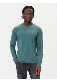 BOSS Longsleeve Tacks 50512111 Zielony Regular Fit. Kolor: zielony. Materiał: bawełna. Długość rękawa: długi rękaw