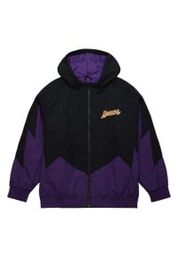 Mitchell & Ness - Bluza z kapturem Los Angeles Lakers. Typ kołnierza: kaptur. Kolor: fioletowy, wielokolorowy, czarny. Sport: koszykówka #1