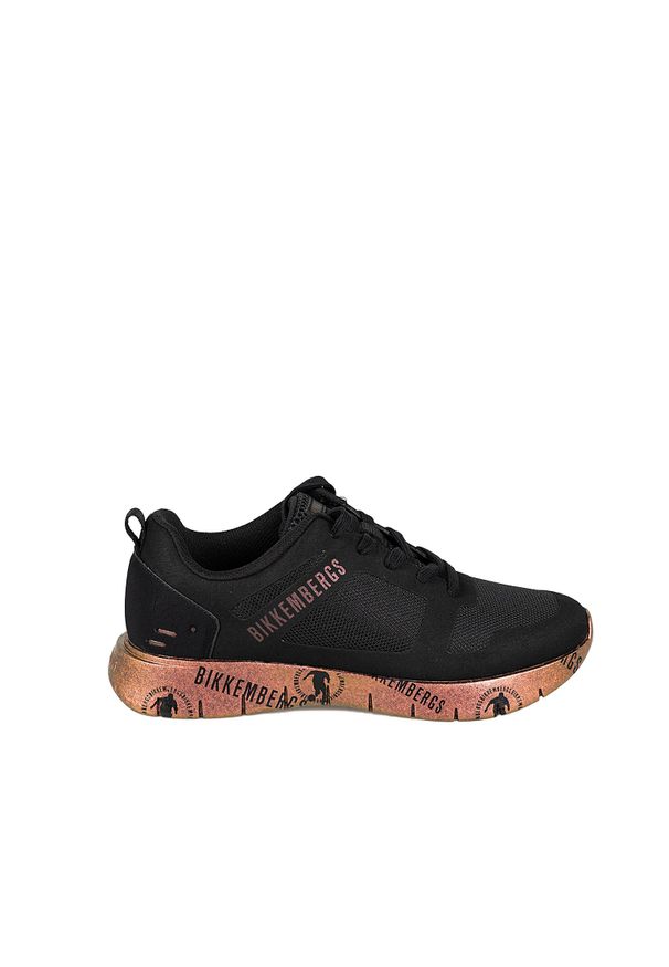 Bikkembergs Sneakersy "Fleurienne" | B4BKW0166 | Fleurienne | Kobieta | Czarny. Kolor: czarny. Materiał: materiał, syntetyk. Wzór: aplikacja