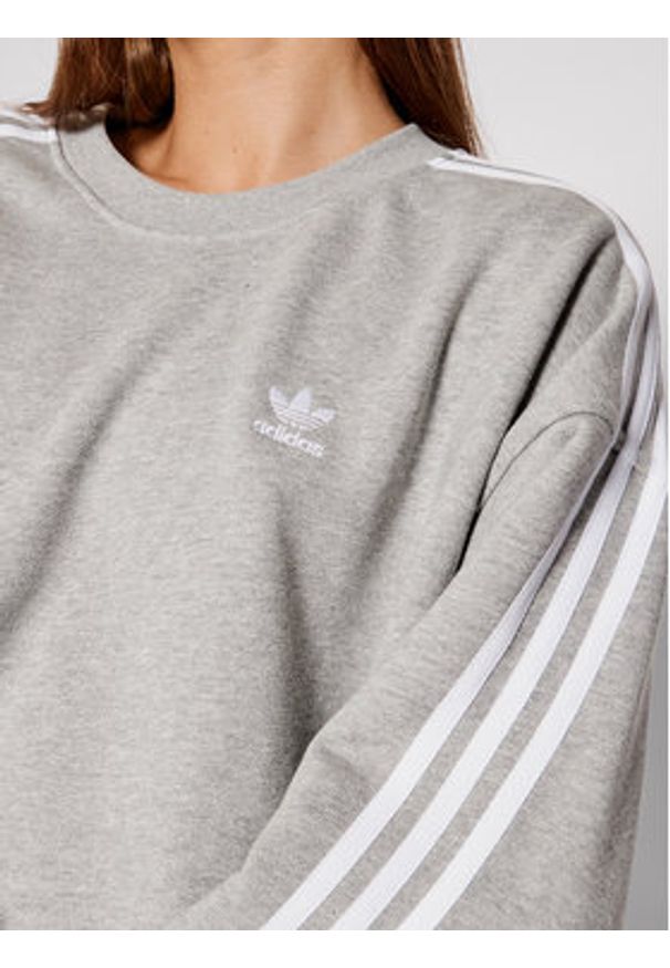 Adidas - adidas Bluza adicolor Classics H33538 Szary Oversize. Kolor: szary. Materiał: bawełna