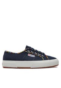 Superga Tenisówki Multicolor Beads 2750 S31352W Granatowy. Kolor: niebieski. Materiał: materiał