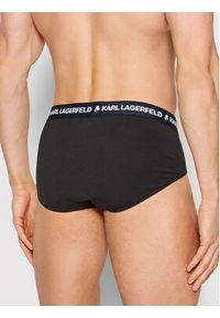 Karl Lagerfeld - KARL LAGERFELD Komplet 3 par slipów 220M2121 Czarny. Kolor: czarny. Materiał: bawełna #5