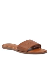 Klapki QUAZI LS5694-03 Camel. Kolor: brązowy. Materiał: skóra #1