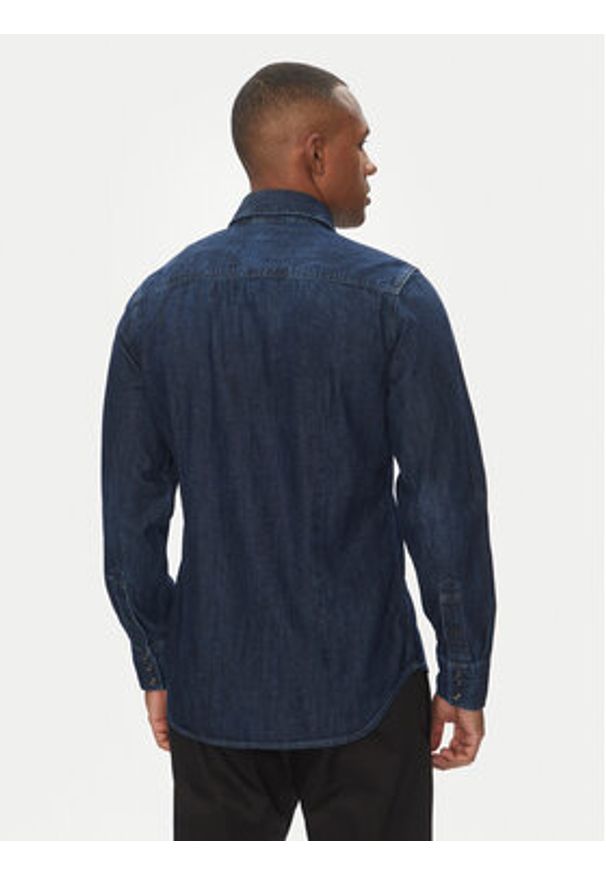 G-Star RAW - G-Star Raw Koszula jeansowa Dakota D23616-D252 Granatowy Slim Fit. Kolor: niebieski. Materiał: bawełna