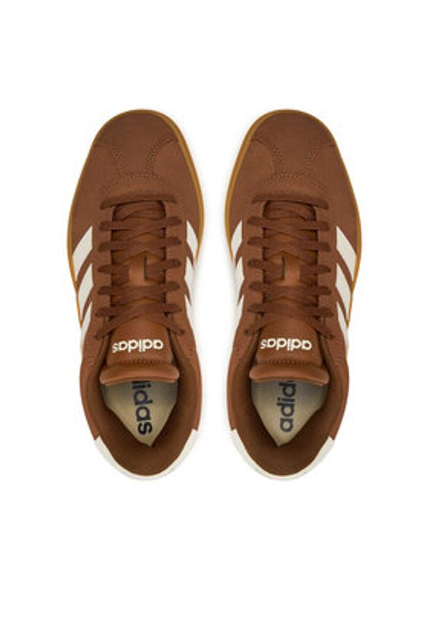 Adidas - adidas Sneakersy Vl Court Bold JH5340 Brązowy. Kolor: brązowy. Materiał: skóra, zamsz