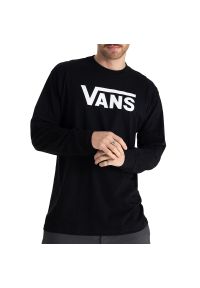 Koszulka Vans Classic LS VN000K6HY281 - czarna. Kolor: czarny. Materiał: bawełna. Wzór: aplikacja #1