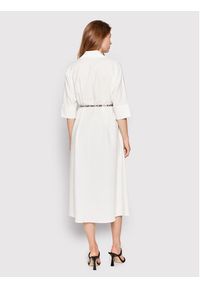 Imperial Sukienka codzienna ACIODEM Biały Regular Fit. Okazja: na co dzień. Kolor: biały. Materiał: syntetyk. Typ sukienki: proste. Styl: casual #4