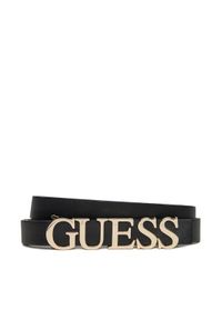 Guess Pasek Damski BW9231P5235 Czarny. Kolor: czarny. Materiał: skóra