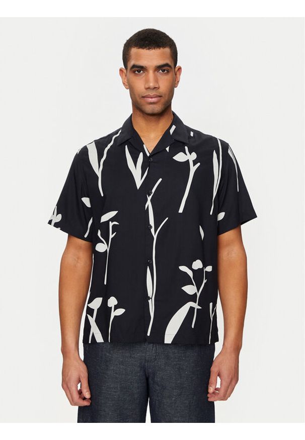 Selected Homme Koszula Slhrelax-Rajesh 16091066 Granatowy Relaxed Fit. Kolor: niebieski. Materiał: wiskoza