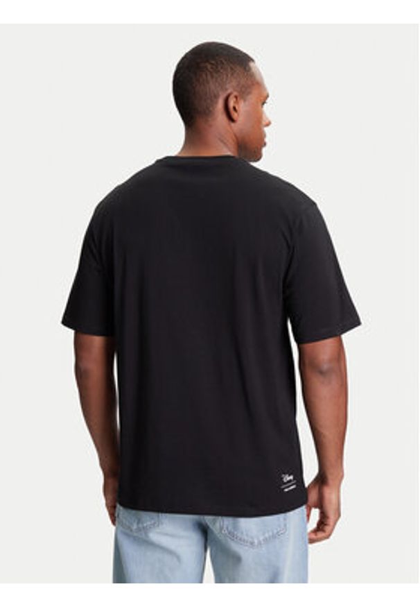 Karl Lagerfeld - KARL LAGERFELD T-Shirt 755097 553270 Czarny Regular Fit. Typ kołnierza: dekolt w karo. Kolor: czarny. Materiał: bawełna