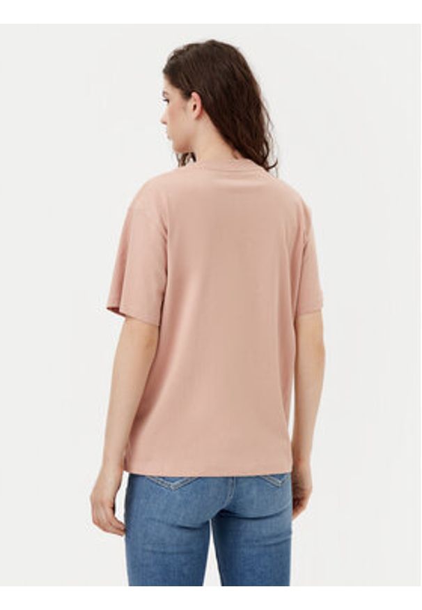 Calvin Klein Jeans T-Shirt Monologo J20J224798 Beżowy Relaxed Fit. Kolor: beżowy. Materiał: bawełna