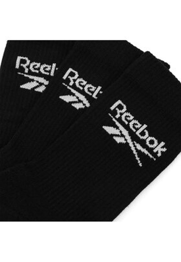 Reebok Skarpety długie R0452-SS24 (3-pack) Czarny. Kolor: czarny. Materiał: materiał