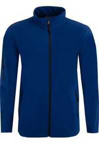ZUMBA WEAR - Kurtka Softshell Uniwear Marine 3XL dla Mężczyzn - Wiatroodporna. Kolor: niebieski. Materiał: softshell. Sport: turystyka piesza
