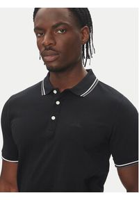 Lindbergh Polo 30-404010 Czarny Relaxed Fit. Typ kołnierza: polo. Kolor: czarny. Materiał: bawełna #3