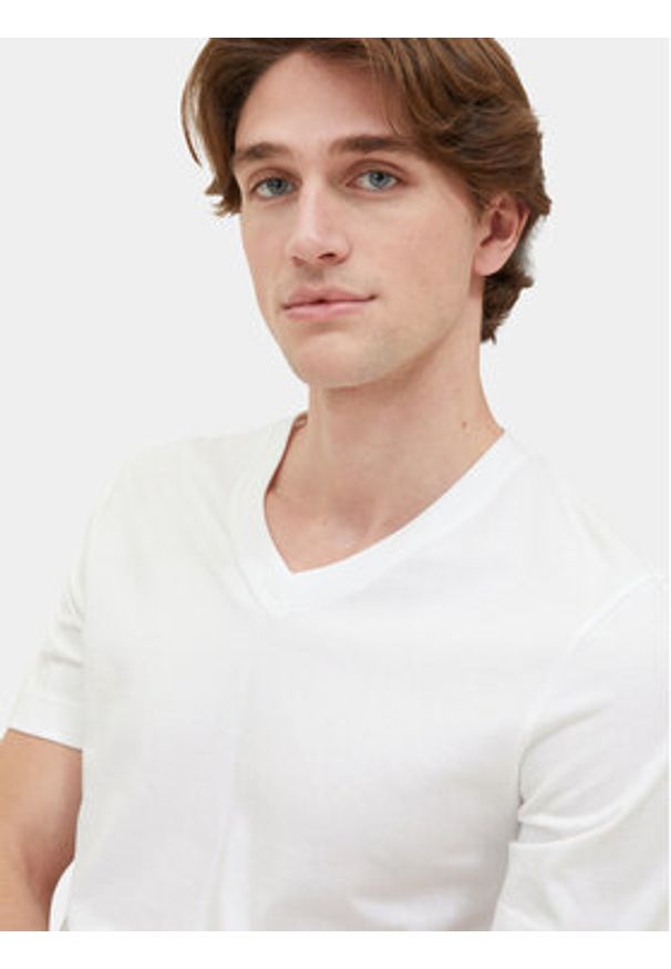 Tom Tailor Komplet t-shirtów 1037738 Biały Regular Fit. Kolor: biały. Materiał: bawełna