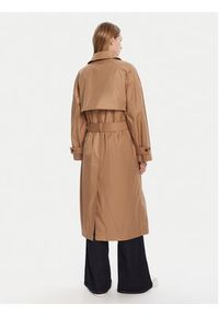 Calvin Klein Trencz LV044C501G Brązowy Regular Fit. Kolor: brązowy. Materiał: bawełna