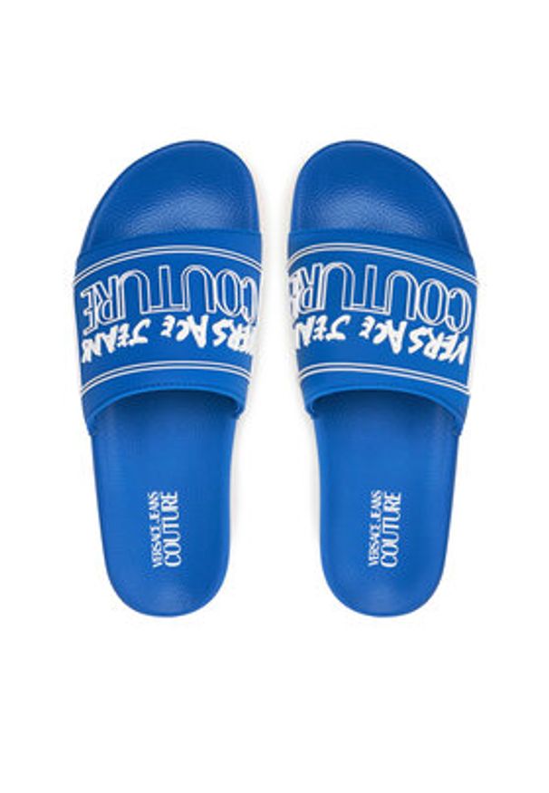 Versace Jeans Couture Klapki 78YA3SQ3 Niebieski. Kolor: niebieski