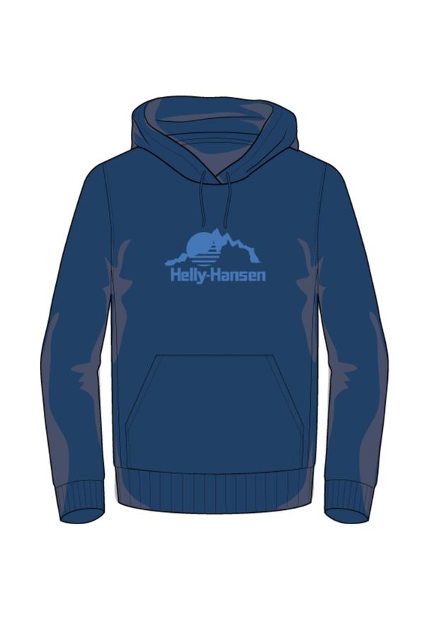 Bluza z kapturem Helly Hansen Nord Graphic. Typ kołnierza: kaptur. Kolor: niebieski. Sport: wspinaczka