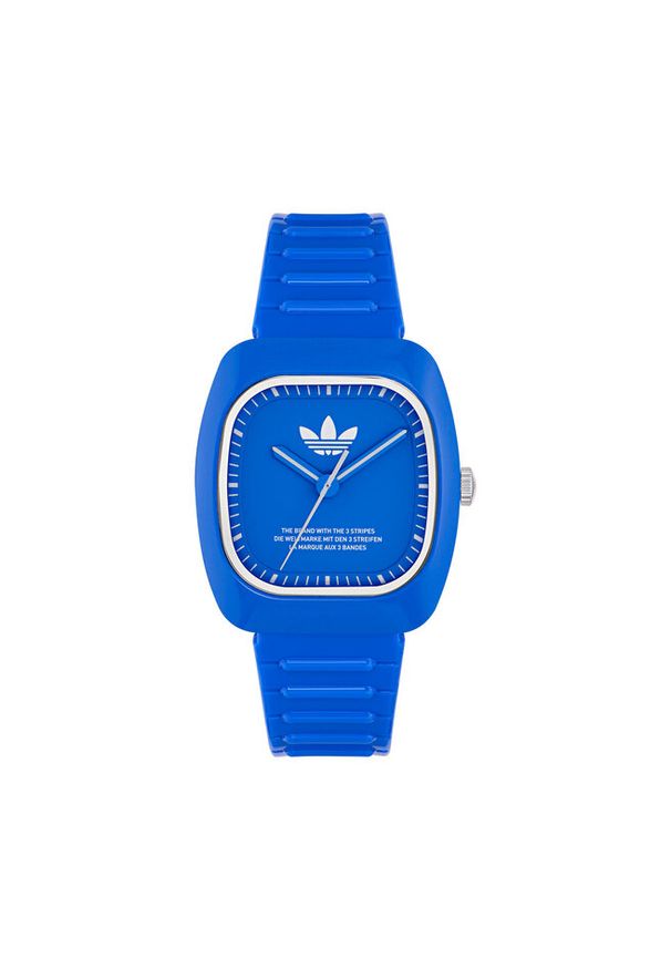 Adidas - Zegarek adidas. Kolor: niebieski. Styl: retro