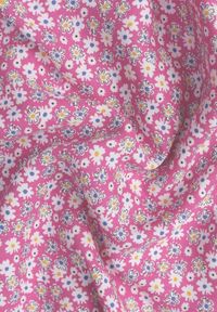 Renee - Fuksjowa Sukienka z Bawełny na Ramiączkach z Rozkloszowaniem i Marszczoną Górą Risetto. Kolor: różowy. Materiał: bawełna. Długość rękawa: na ramiączkach. Sezon: lato #7