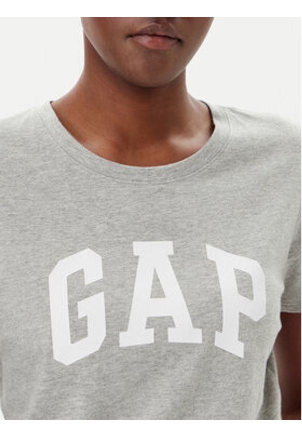 GAP - Gap T-Shirt 729555-05 Szary Regular Fit. Kolor: szary. Materiał: bawełna