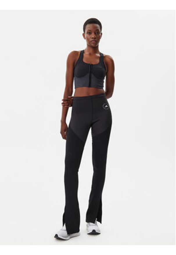 Adidas by Stella McCartney - adidas by Stella McCartney Top Stella McCartney Two-tone JM0301 Czarny Slim Fit. Kolor: czarny. Materiał: syntetyk