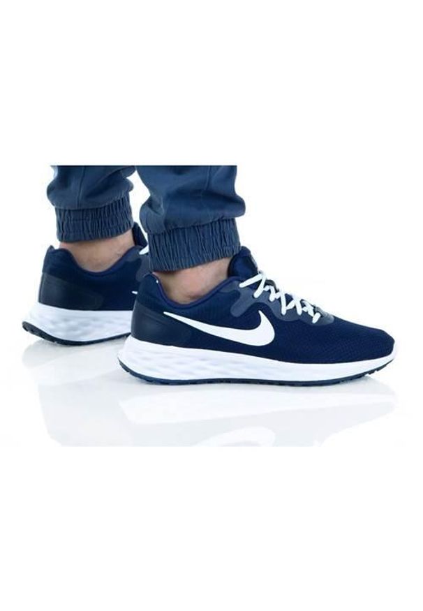 Buty do biegania męskie Nike Revolution 6 Next Nature. Zapięcie: sznurówki. Kolor: niebieski. Materiał: materiał, tkanina, syntetyk. Szerokość cholewki: normalna. Model: Nike Revolution