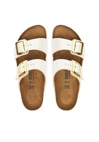 Birkenstock Klapki Sydney Cushion Buckle 1030258 Écru. Materiał: skóra #4