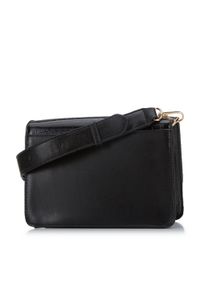 Wittchen - Torebka crossbody z metalową ozdobą. Kolor: czarny. Wzór: aplikacja. Dodatki: z haftem. Materiał: skórzane. Styl: elegancki #4