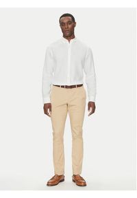 Michael Kors Koszula CS4400H4YT Biały Relaxed Fit. Kolor: biały. Materiał: len