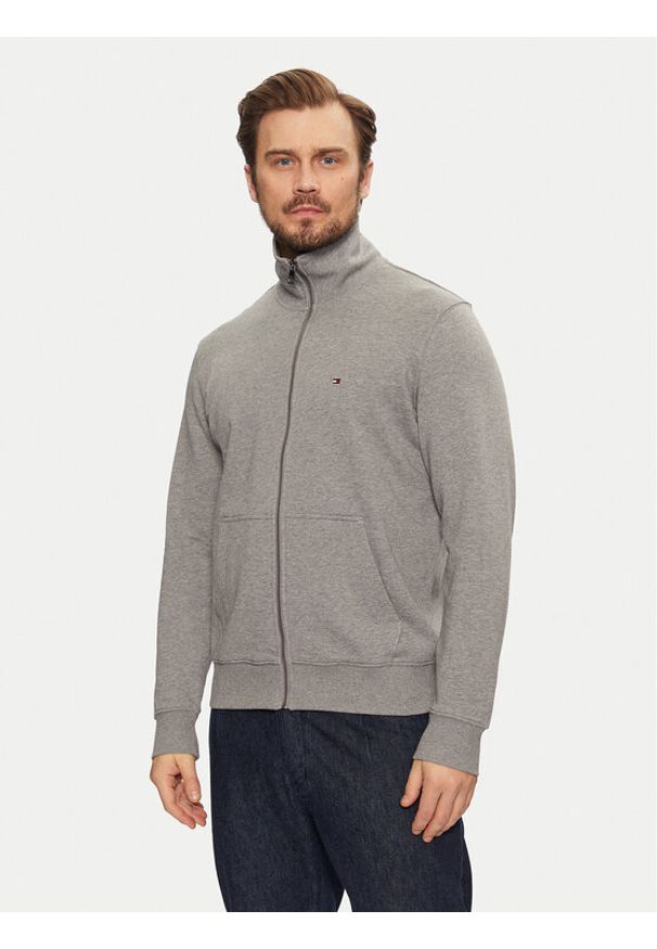 TOMMY HILFIGER - Tommy Hilfiger Bluza Essential MW0MW38084 Szary Regular Fit. Kolor: szary. Materiał: bawełna