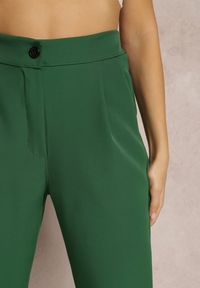 Renee - Zielone Spodnie Cygaretki Zalko. Okazja: na co dzień. Kolor: zielony. Styl: casual, klasyczny, elegancki #5