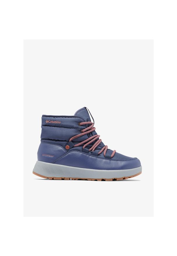 columbia - Buty zimowe damskie Columbia Slopeside Village Omni-Heat Mid. Kolor: niebieski. Sezon: zima. Styl: sportowy