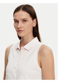 GANT - Gant Polo 4200560 Biały Regular Fit. Typ kołnierza: polo. Kolor: biały. Materiał: bawełna