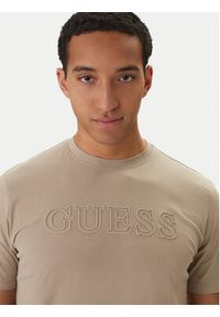 Guess T-Shirt Z2YI11 J1314 Beżowy Regular Fit. Kolor: beżowy. Materiał: bawełna #4