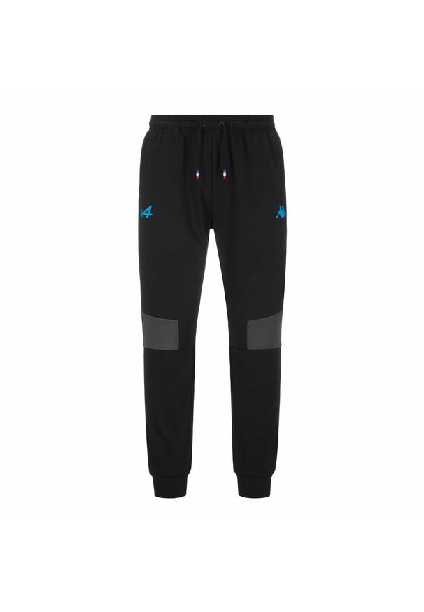 Kappa - Spodnie dresowe dziecięce Alpine F1 Adrofin 2024. Kolor: czarny, niebieski, wielokolorowy. Materiał: dresówka