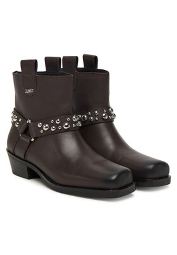 Liu Jo Botki Roxy 01 SF5047 P0102 Brązowy. Kolor: brązowy. Materiał: skóra