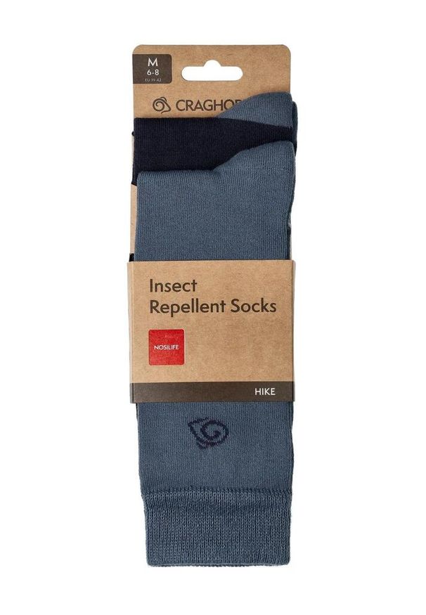 CRAGHOPPERS - Skarpety turystyczne Craghoppers NosiLife Travel Twin Pack Socks. Kolor: niebieski