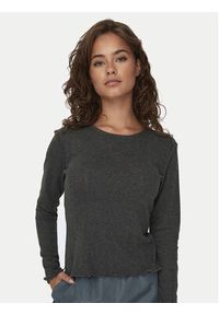 only - ONLY Bluzka Carlotta 15291987 Szary Regular Fit. Kolor: szary. Materiał: bawełna #4