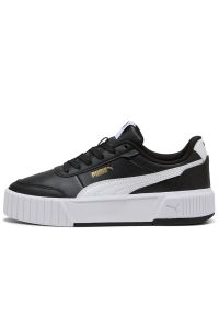 Buty młodzieżowe Puma Carina Mia 40374601 - czarne. Okazja: na co dzień. Kolor: czarny. Materiał: syntetyk, skóra, materiał, guma. Szerokość cholewki: normalna. Sport: turystyka piesza #1