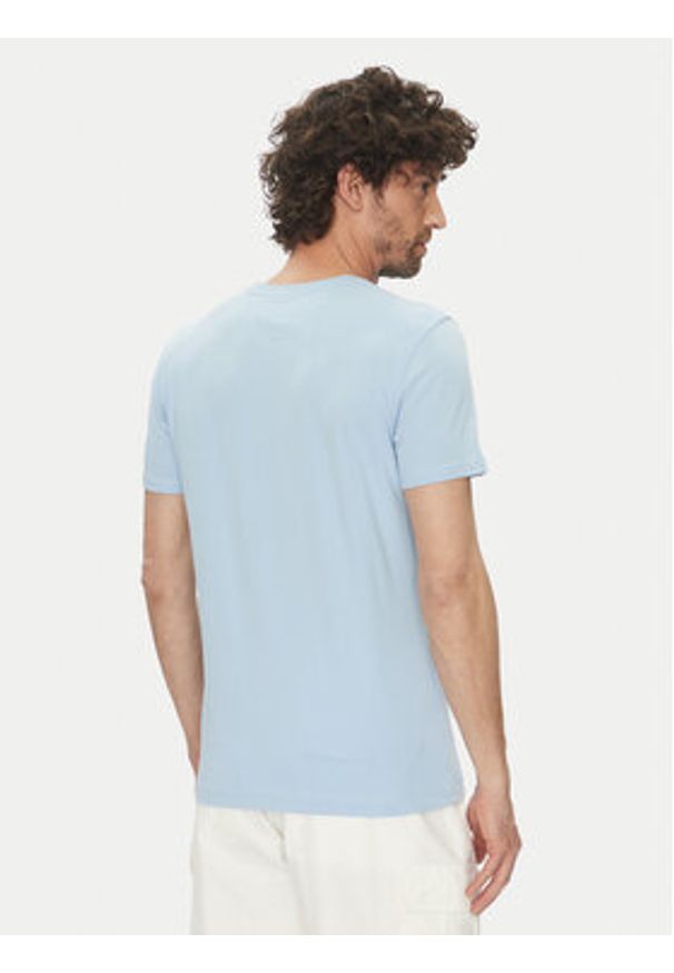 La Martina T-Shirt Vernie MAR009 JS206 Błękitny Regular Fit. Kolor: niebieski. Materiał: bawełna