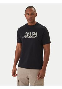 Napapijri T-Shirt Lodestar NP0A4FGY Czarny Regular Fit. Kolor: czarny. Materiał: bawełna #1