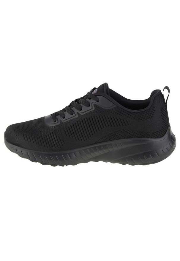 skechers - Buty Skechers Bobs Squad Chaos-Face Off, Kobiety. Kolor: czarny. Materiał: guma, materiał, tkanina, syntetyk