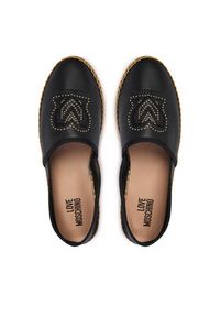Love Moschino - LOVE MOSCHINO Espadryle JA10532G0OIA0000 Czarny. Kolor: czarny. Materiał: skóra #4