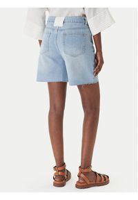 Eleh Szorty jeansowe EL123 Niebieski Regular Fit. Kolor: niebieski. Materiał: bawełna #4