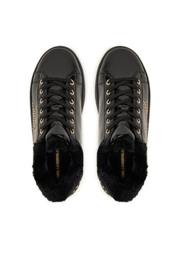 Karl Lagerfeld - KARL LAGERFELD Sneakersy KL67511 Czarny. Kolor: czarny. Materiał: skóra