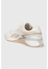 Reebok buty treningowe Nano X3 kolor biały. Kolor: biały. Materiał: poliester, materiał. Szerokość cholewki: normalna #5