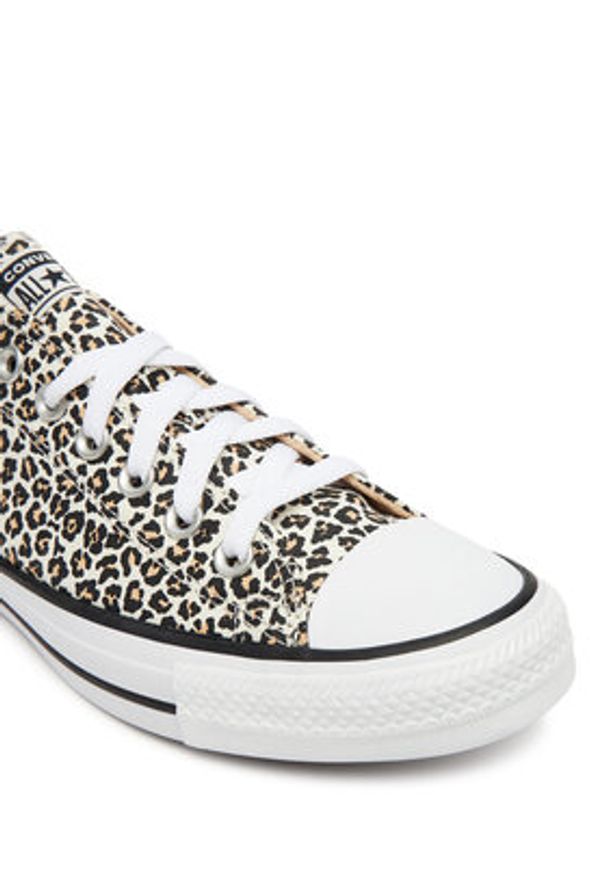 Converse Trampki Chuck Taylor All Star Leopard A14941C Beżowy. Kolor: beżowy. Materiał: materiał