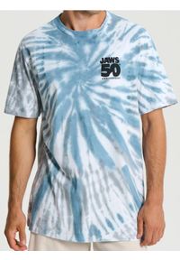 Sinsay - Koszulka z efektem tie dye Jaws - błękitny. Kolor: niebieski
